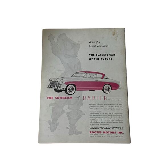 VTG Sports Cars Illustrated June 1956 Porsche Speedster Ferrari Monza Austin - Picture 2 of 8